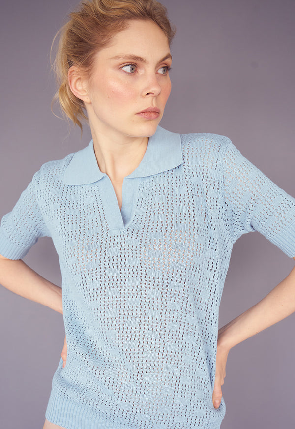 SACO PINTO BABY BLUE UNISEX