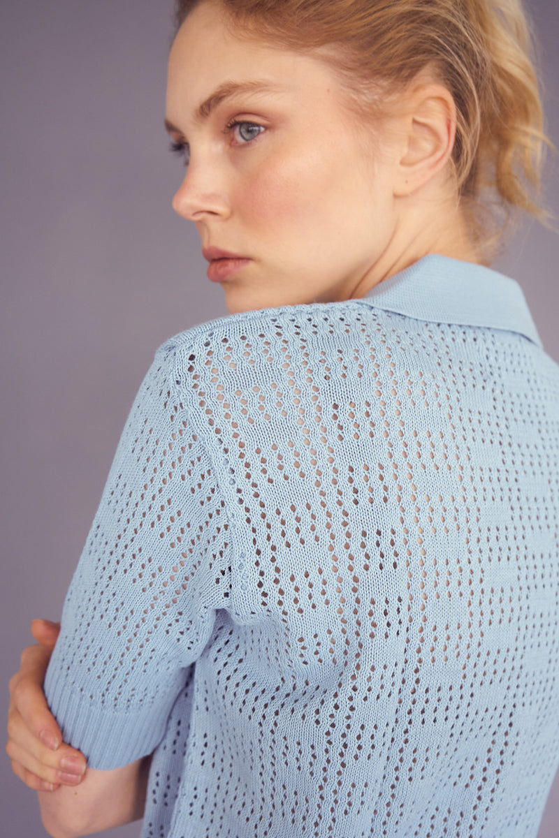 SACO PINTO BABY BLUE UNISEX